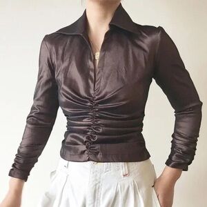 Tadashi Brown Top Vintage